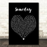 Godsmack Someday Black Heart Song Lyric Wall Art Canvas Framed Print