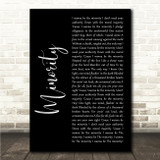 Green Day Minority Black Script Song Lyric Wall Art Canvas Framed Print
