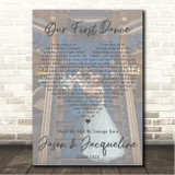 George Ezra Hold My Girl Full Page Portrait Photo First Dance Wedding Song Lyric Wall Art Canvas Framed Print