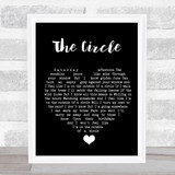Ocean Colour Scene The Circle Black Heart Song Lyric Quote Music Print