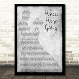 Gerry Cinnamon Where We're Going Grey Man Lady Dancing Song Lyric Wall Art Canvas Framed Print