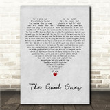 Gabby Barrett The Good Ones Grey Heart Song Lyric Wall Art Canvas Framed Print