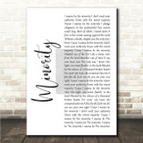 Green Day Minority Grey Rustic Script Song Lyric Wall Art Canvas Framed Print