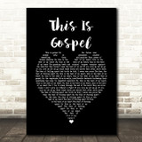 Panic! At The Disco This Is Gospel Black Heart Song Lyric Quote Music Print