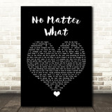 Papa Roach No Matter What Black Heart Song Lyric Quote Music Print