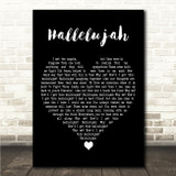 HAIM Hallelujah Black Heart Song Lyric Wall Art Canvas Framed Print