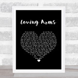 Paul Heaton & Jacqui Abbott Loving Arms Black Heart Song Lyric Quote Music Print