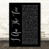 Halestorm I Am The Fire Black Script Song Lyric Wall Art Canvas Framed Print