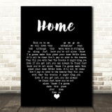 Phillip Phillips Home Black Heart Song Lyric Quote Music Print