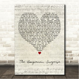 Hollywood Vampires The Boogieman Surprise Script Heart Song Lyric Wall Art Canvas Framed Print
