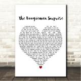 Hollywood Vampires The Boogieman Surprise White Heart Song Lyric Wall Art Canvas Framed Print