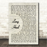 Ian Munsick Long Haul Vintage Script Song Lyric Wall Art Canvas Framed Print