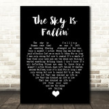 Queens Of The Stone Age The Sky Is Fallin' Black Heart Song Lyric Quote Music Print