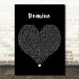 Jessie J Domino Black Heart Song Lyric Wall Art Canvas Framed Print