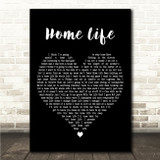 John Mayer Home Life Black Heart Song Lyric Wall Art Canvas Framed Print