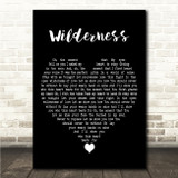 Jon Bryant Wilderness Black Heart Song Lyric Wall Art Canvas Framed Print