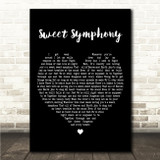 Joy Oladokun & Chris Stapleton Sweet Symphony Black Heart Song Lyric Wall Art Canvas Framed Print