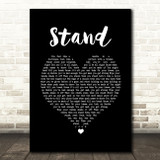 Rascal Flatts Stand Black Heart Song Lyric Quote Music Print