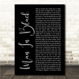 Johnny Cash Man In Black Black Script Song Lyric Wall Art Canvas Framed Print