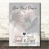 Jack Johnson Better Together Full Page Portrait Photo First Dance Wedding Song Lyric Wall Art Canvas Framed Print