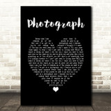 Ringo Starr Photograph Black Heart Song Lyric Quote Music Print