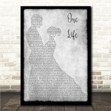 James Bay One Life Grey Man Lady Dancing Song Lyric Wall Art Canvas Framed Print