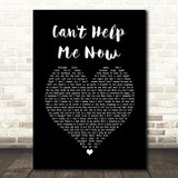 Rob Thomas Can't Help Me Now Black Heart Song Lyric Quote Music Print