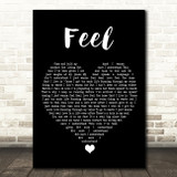Robbie Williams Feel Black Heart Song Lyric Quote Music Print