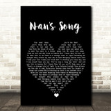 Robbie Williams Nan's Song Black Heart Song Lyric Quote Music Print