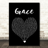 Rod Stewart Grace Black Heart Song Lyric Quote Music Print