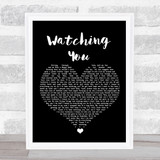 Rodney Atkins Watching You Black Heart Song Lyric Quote Music Print