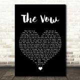 Ruth-Anne Cunningham The Vow Black Heart Song Lyric Quote Music Print