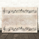 Joel Grey Mister Cellophane Vintage Music Notes Script Song Lyric Wall Art Canvas Framed Print