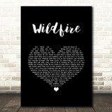 Seafret Wildfire Black Heart Song Lyric Quote Music Print
