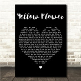 KT Tunstall Yellow Flower Black Heart Song Lyric Wall Art Canvas Framed Print