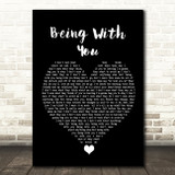 Smokey Robinson Being With You Black Heart Song Lyric Quote Music Print