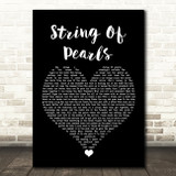 Soul Asylum String Of Pearls Black Heart Song Lyric Quote Music Print