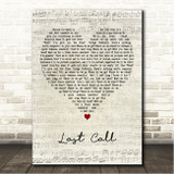 Khalid Last Call Script Heart Song Lyric Wall Art Canvas Framed Print