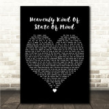 Lewis Capaldi Heavenly Kind Of State Of Mind Black Heart Song Lyric Wall Art Canvas Framed Print