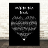 London Grammar Hell to the Liars Black Heart Song Lyric Wall Art Canvas Framed Print