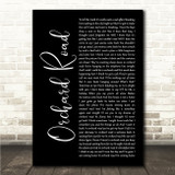 Leo Sayer Orchard Road Black Script Song Lyric Wall Art Canvas Framed Print