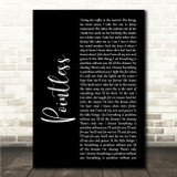 Lewis Capaldi Pointless Black Script Song Lyric Wall Art Canvas Framed Print