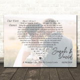 Leona Lewis A Moment Like This Full Page Landscape Photo First Dance Wedding Song Lyric Wall Art Canvas Framed Print