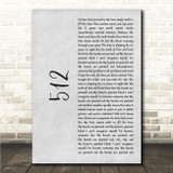 Lamb Of God 512 Grey Rustic Script Song Lyric Wall Art Canvas Framed Print