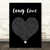 Taylor Swift Long Live Black Heart Song Lyric Quote Music Print