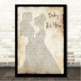 London Grammar Baby Its You Lesbian Couple Two Ladies Dancing Song Lyric Wall Art Canvas Framed Print