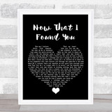 Terri Clark Now That I Found You Black Heart Song Lyric Quote Music Print