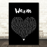The Coronas Warm Black Heart Song Lyric Quote Music Print