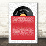 Lovejoy Cause for Concern Vinyl Record In Sleeve Hearts Song Lyric Wall Art Canvas Framed Print