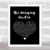 The Cure The Hanging Garden Black Heart Song Lyric Quote Music Print